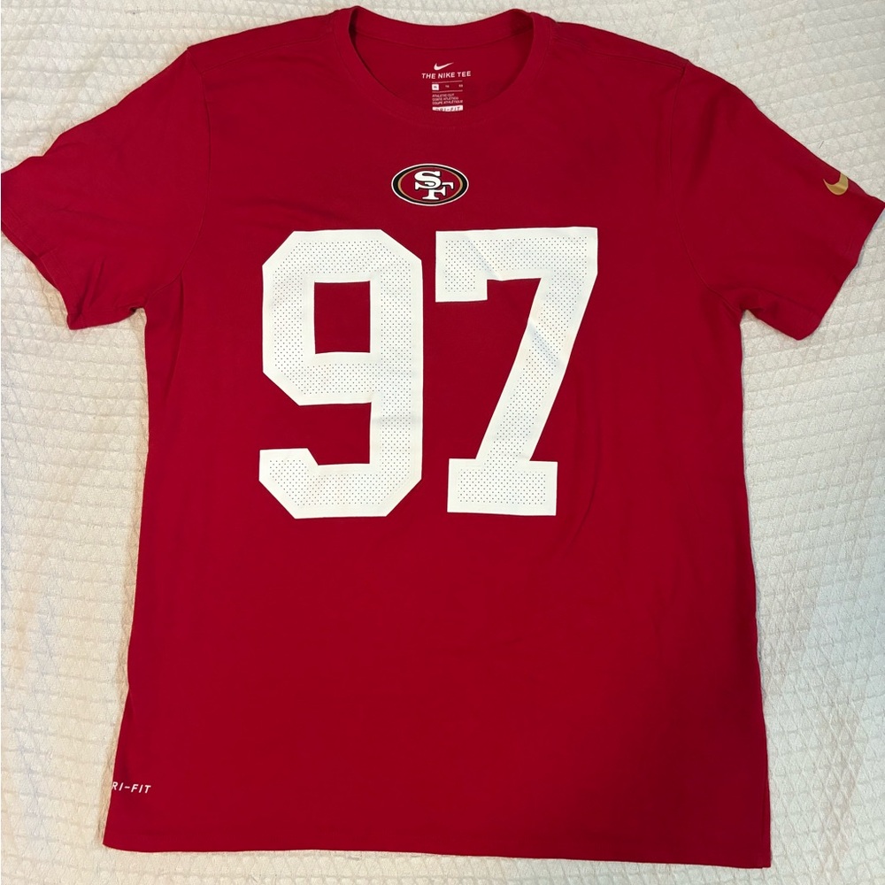 Nike Men's Red Graphic T-Shirt 49ers